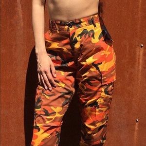 Orange Rothco Camo Pants